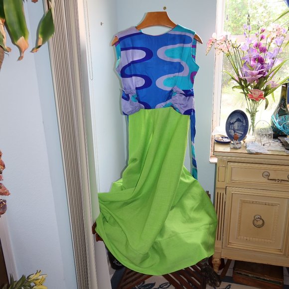Vintage 70s Alice of California Maxi Dress - Picture 1 of 4